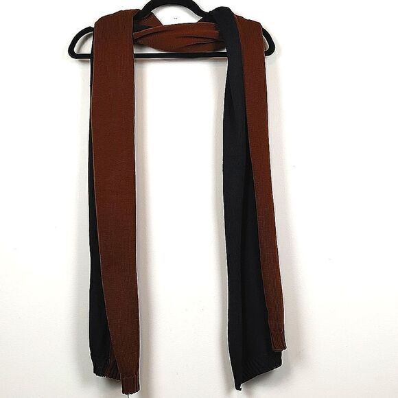 Summersalt 2-Tone Scarf Black and Brown NWT - Picture 7 of 9